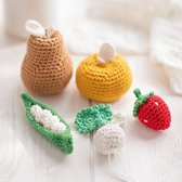 Kesi’Art haakpakket | Schattige knuffeltjes | Haakkit groente & fruit | Speelgoed | Hobbypakket | Haken | Amigurumi | 100% katoen | Cadeau