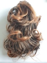 Clip in Paardenstaart hairextensions Donker Bruin Koper Short 30 CM Klem Vlinderklem haarstuk