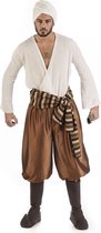 Limit - 1001 Nacht & Arabisch & Midden-Oosten Kostuum - Arabisch Ali Al Saoed Woestijn - Man - bruin,wit / beige - Maat 52 - Carnavalskleding - Verkleedkleding