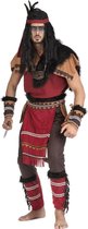 Indiaan Kostuum | Woest Stampende Bizon Inidiaan | Man | Maat 52 | Carnavalskleding | Verkleedkleding