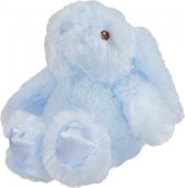 knuffelkonijn junior 20 cm polyester blauw