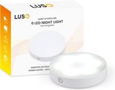 LUSQ® Draadloze ledlamp – Warm/Wit licht – Draadloze wandlamp – Draadloze ledspot – Usb oplaadbaar – Dimbaar – met Magneet