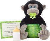 knuffelgorilla baby 30 cm pluche zwart 5-delig