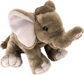 knuffel olifant junior 30 cm pluche grijs