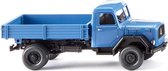 miniatuurauto Magirus Flatbed Tipper loader 1:87 blauw