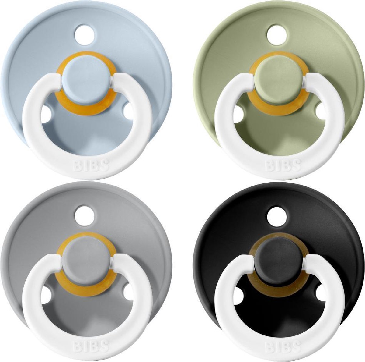 Goedkoopste Fopspenen Set 6 18 Maanden | Fopspeen Set 4 Stuks Glow In The Dark | Black Glow, Sage Glow, Baby Blue Glow, Cloud Glow