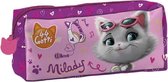 etui Milady meisjes 21 x 5 x 8 cm polyester roze