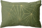 Sierkussen Limelight Zeo 40x60cm Laurel Oak met een metallic Goud patroon