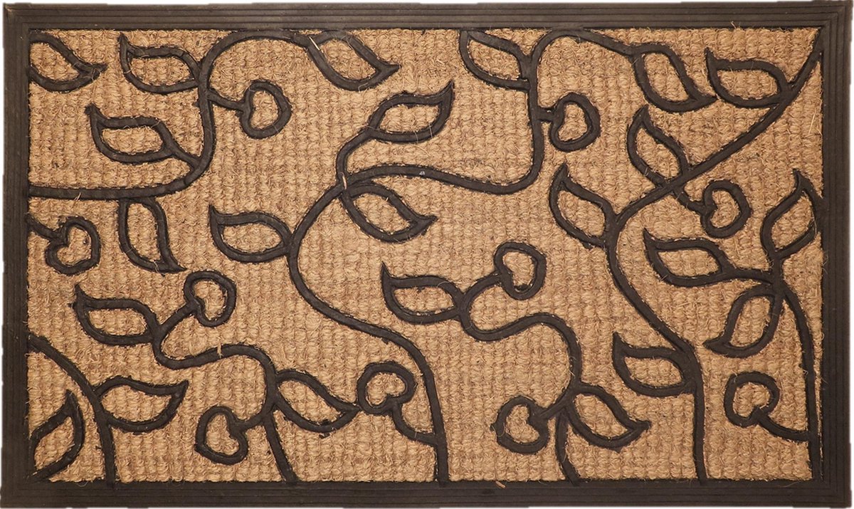 Ikado Kokosmat met rubber klimop 45 x 75 cm