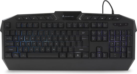SureFire KingPin toetsenbord Gamen USB QWERTY Engels Zwart