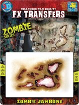 Tinsley Horror 3D Tattoo Zombie Series Zombie Kaak ( Zombie Jaw Bone ) | Halloween | Griezel