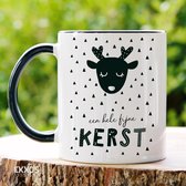 Fijne Kerst- Customized mokken en bekers - mokken met tekst - mokken - bekers - cadeautje - cadeau voor vrouw - cadeau vor man - keramiek servies - cadeautje voor haar - cadeautje voor hem
