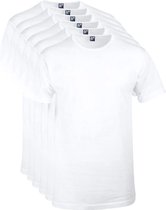 Alan Red Aanbieding Derby O-Hals T-shirts Wit (6Pack) - maat XL