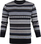 Barbour Isle Trui Dessin Donkerblauw - maat L