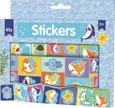 stickerdoos junior 16 x 11,5 cm papier lichtblauw 65 stuks