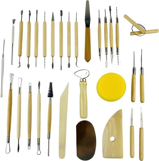 Outils de modelage pour pâte à modeler - Outils d'argile avec mirettes et  spatule en | bol