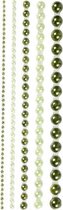 zelfklevende halve plakparels 2/8 mm groen 140 stuks