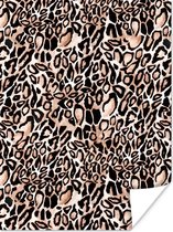 Affiche Imprimé Panthère - Zwart - Marron - 30x40 cm