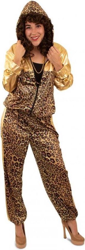Trainingspak Panterprint Volwassenen - Carnaval kostuum - Heren - Dames - Maat XL