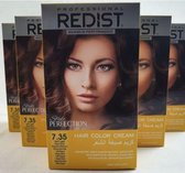 Redist haarverf - haar kleur creme - 7.35 elegant bruin