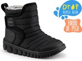 Bibi Drop Roller water repellent Boots with Fur - Black