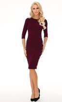 Merribel Chique Bodycon Jurk Bordeaux Maat L