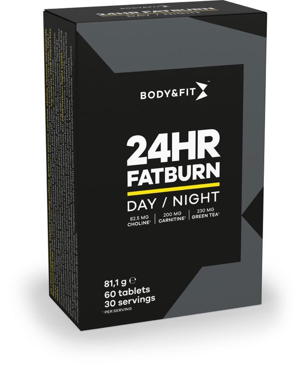 Goedkoopste Body & Fit 24hr Fatburner - Vetverbrander - Afslankpillen - 60 Tabletten - 1 Maandverpakking