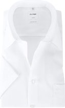 OLYMP Luxor Shirt Comfort Fit Wit Korte Mouw - maat 42