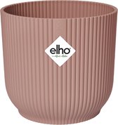 Elho Vibes Fold Rond 25 - Bloempot voor Binnen - Ø 25 x H 23 - Roze/Delicaat Roze