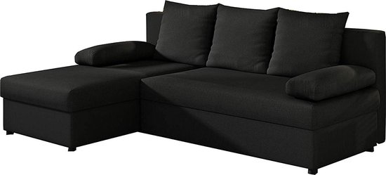 Canapé d'angle InspireMe avec fonction couchage et espace de rangement pour  le salon,... | bol.com