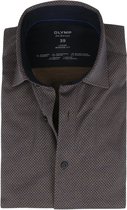 OLYMP Luxor Jersey Stretch Overhemd 24/Seven Oker - maat 44