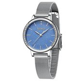 BiDen - BAISHIOI - Dames Horloge - Zilver/Licht Blauw - 30mm (Productvideo)