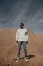 Malelions Men Captain Crewneck - White/Off-White - S