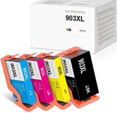 G&G 903XL Compatibele HP 903XL Printer Cartridges voor HP OfficeJet 6950 HP OfficeJet Pro 6868 6960 6970 6975 6978 6968 (Zwart/Cyaan/Magenta/Geel)