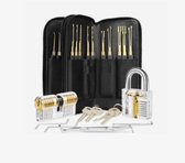 3-Delige Lockpick Set Extra Uitgebreid - Lockpick Gereedschap Inclusief Opbergtas - Hobby Slot Puzzel