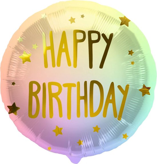 Folat Palloncino Foil Ombre Multicolore 45 Cm - Palloncino In Alluminio Per Compleanno E Feste Bambini, 97429