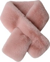 Pluchen kindersjaal Meisjes sjaal roze - 4-12 jaar