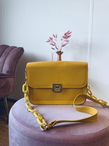 Kleine tas met chain | geel