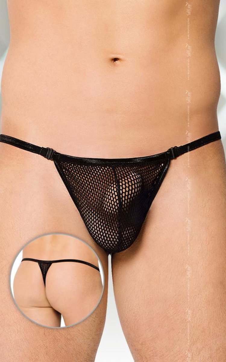 Paleis Nominaal vriendschap SoftLine Collection - Sexy doorzichtige G-string met sluiting aan de  zijkant zwart... | bol.com