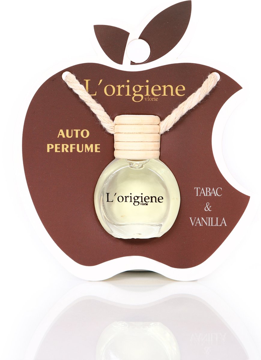 L'origiene Tabac & Vanilla Auto Parfum-Auto Luchtverfrisser-Autogeur- Geurhanger-Tabac Geur- Zoet en Kruidig