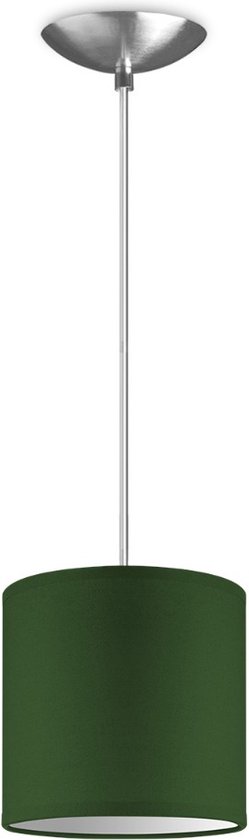 Home Sweet Home hanglamp Bling - verlichtingspendel Basic inclusief lampenkap - lampenkap 16/16/15cm - pendel lengte 100 cm - geschikt voor E27 LED lamp - groen