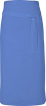 Link Kitchen Wear Terrassloof met handige zak, Midden blauw.