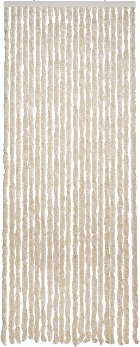 2LIF Martinique Wit-Zand Vliegengordijn deur - 90 x 210 cm