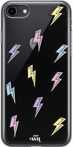 iPhone 7/8/SE 2020 Case - Thunder Colors - xoxo Wildhearts Transparant Case