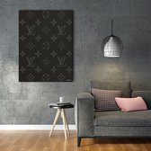 Luxe Canvas Schilderij LV Art | 75x100 | Woonkamer | Slaapkamer | Kantoor | Louis Vuitton | Design | Art | Modern | ** 4CM DIK! 3D Effect**