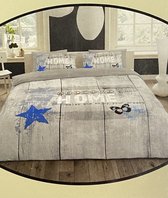 Cotton Collection - BLUE dekbedovertrek 140x200cm