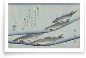 Walljar - Utagawa Kuniyoshi - Trout - Dieren poster