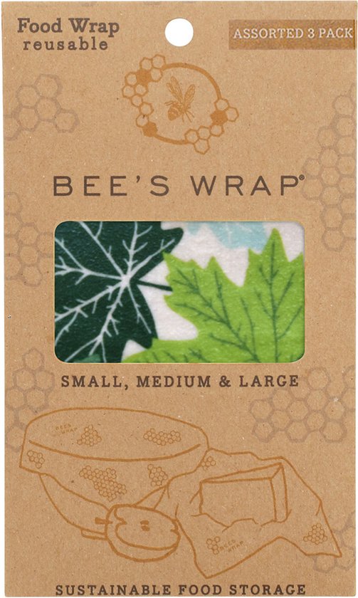 Bee's Wrap 3 pack S/M/L - Green Forest