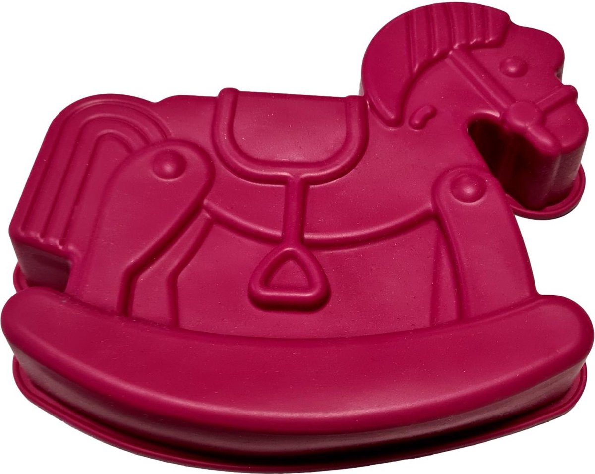 Siliconen bakvorm Hobbelpaard - Bordeaux - Kerst - Siliconen - 20 x 16 x 5 cm