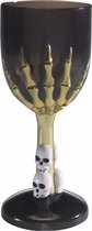 Smiffys Horror kelk - 4x - beker - zwart - Gotisch - Halloween - wijnglas - drinkbeker - horror